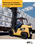 Montacargas de combustión interna con ruedas neumáticas. Capacidad: 4,000-5,500 kg