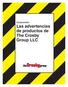 Comprensión: Las advertencias de productos de The Crosby Group LLC