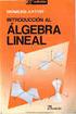 Algebra lineal de dimensión finita