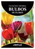 CATÁLOGO GENERAL BULBOS DE FLORES