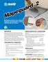 Mapeguard 2. Membrana laminar de calidad superior insonorizante y para aislamiento de grietas