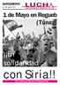 SUPLEMENTO. LI 115-abril de Mayo en Regueb (Túnez) En solidaridad. con Siria!! 1 Por la rreconstr. ucción de la IV Inter. nacional.