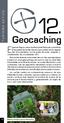 12. Geocaching. El geocaching es una actividad al aire libre que consiste en TURISMO ACTIVO