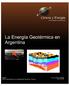 La Energía Geotérmica en Argentina