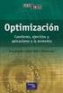 Análisis Matemático en la Economía: Optimización y Programación. Augusto Rufasto