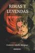 GUSTAVO ADOLFO BECQUER RIMAS Y LEYENDAS. Rimas y Leyendas. Gustavo Adolfo Becquer )1 ( Pehuén Editores, 2001