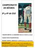 CAMPEONATO DE BÉISBOL. 3º y 4º de ESO