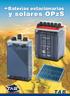 Baterías estacionarias. y solares OPzS.