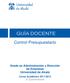 Grado en Administración y Dirección de Empresas Universidad de Alcalá Curso Académico 2011/2012 2º Cuatrimestre