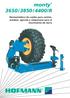 monty 3650/3850/4400/R Desmontadora de ruedas para camión, autobús, agrícola y máquinaria para el movimiento de tierra
