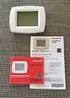 Operating Manual. VisionPRO TH8000 Series. Touchscreen Programmable Thermostat