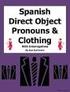 CAPITULO 2A SCHOOL SUBJECTS AND OBJECTS, SUBJECT PRONOUNS, PRESENT TENSE AR VERBS