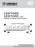 LEX104C LEX104C USB Mezclador Amplificado 100W 4-Canales