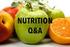 Questions about nutrition?