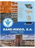 SANE-RIEGO, S.A. TUBOS SANEAMIENTO. TUBOS PVC-U COMPACTOS con JUNTA ELÁSTICA COLOR NARANJA ROJIZO (TEJA) NORMA UNE EN-1401 (P)