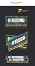 Memory Modules PC6400 DDR II RAM (DDR-800) PC8500 DDR III RAM (DDR-1066)