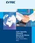 Cytec Specialty Chemicals Manual de Ofertas de Servicio. Europa, Oriente Medio y África