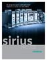 Un programa para cada aplicación Vigilancia y mando con relés SIRIUS. sirius