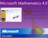 Microsoft Mathematics 4.0.