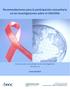 Recomendaciones para la participación comunitaria en las investigaciones sobre el VIH/SIDA