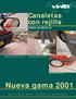 B-125. Canaletas con rejilla NUEVA CLASE B-125. Dominio Público Ancho Carga 5 T. Dominio Privado Ancho Carga 1,5 T