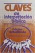 Claves. de interpretación bíblica Edición Actualizada Tomás de la Fuente