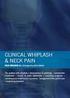 CLINICAL WHIPLASH & NECK PAIN