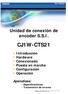 Unidad de conexión de encoder S.S.I. CJ1W-CTS21. Introducción Hardware Conexionado Puesta en marcha Configuración Operación