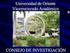 UNIVERSIDAD DE ORIENTE VICERECTORADO ACADEMICO COORDINACIÓN DE ESTUDIOS DE POSTGRADOS POSTGRADO EN EDUCACIÓN - NÚCLEO BOLÍVAR
