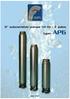 6 submersible pumps 50 Hz - 2 poles. type: AP6 MADE IN ITALY