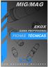 MIG/MAG EKOX FICHAS TÉCNICAS GAMA PROFESIONAL. Edic Ref01