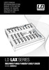 LD LAX SERIES 502/602/1002/1002D/1202/1202D MIXING CONSOLE