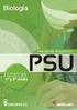 Estándar Anual. Biología. Ejercicios PSU. Ciencias Básicas. Guía práctica Membrana celular: modelo de organización. Transporte a través de membrana