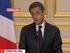 Anuncia Sarkozy a las fuerzas armadas francesas que la comunidad internacional debe asumir su responsabilidad en Siria