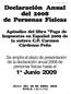 Pago de Impuestos en Español 2009 Declaración Anual del 2008 de Personas Físicas