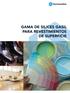 GAMA DE SILICES GASIL PARA REVESTIMIENTOS DE SUPERFICIE