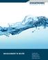 MANAGEMENT IN WATER. Medición Regulación Dosificación Desinfección