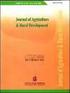 Journal of Agriculture and Rural Development in the Tropics and Subtropics Volume 106, No. 2, 2005, pages