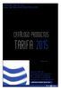 TARIFA 2015 CATÁLOGO PRODUCTOS.