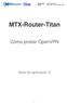 Documento: Nota Aplicación 2 Fecha: Mayo 2015 MTX-Router-Titan. MTX-Router-Titan. Cómo probar OpenVPN. Nota de aplicación 2