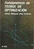 TEORÍA DE LA OPTIMIZACIÓN