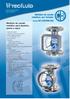 Medidor de caudal metálico para líquidos, gases y vapor