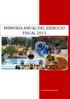 MEMORIA ANUAL DEL EJERCICIO FISCAL 2013