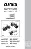 CLEMSA AB 2323 AB 2323 T AB 2360 AB 2360 FC AB 2315 AB 2362 MOTORREDUCTORES P A R A P U E R T A S B A S C U L A N T E S MANUAL TÉCNICO.