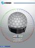 Esfera de luces LED con bocinas y reproductor USB / SD