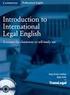 INTRODUCTION TO LEGAL ENGLISH (INTERMEDIATE LEVEL B1/B2)