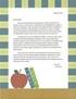 SAMPLE LETTER TO PARENTS ELEMENTARY SCHOOL INTRODUCTORY LETTER FOR HGD UNIT KINDERGARTEN - FOURTH GRADE
