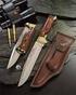 CUCHILLOS DE CAZA HUNTING KNIVES. Blade: ORIGINAL DAMASCO With Sheath. Hoja: DAMASCO ORIGINAL Con Funda [9 cm] Total: 22 cm