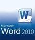 Operación de Microsoft Word