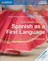 0502 FIRST LANGUAGE SPANISH